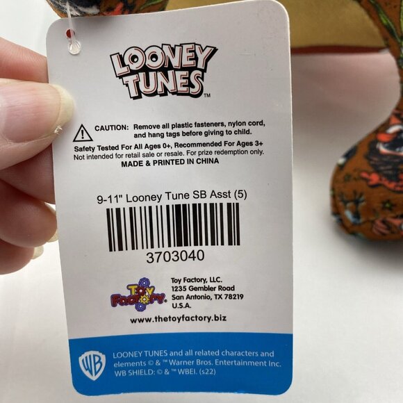 Looney Tunes Tasmanian Devil Sticker Bomb Stuffed Animal Plush Figure Toy 9” Taz - Picture 13 of 14